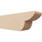 Ekena Millwork 6in. W x 8in. H x 24in. L Crestline Woodgrain TimberThane Rafter Tail, Primed Tan RFTUR06X08X24CRERCPR - alternate 1